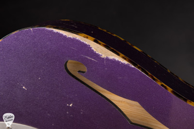 Castedosa Marianna Semi-Hollow Aged Purple Metallic electric guitar