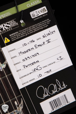 Paul Reed Smith Modern Eagle V Charcoal Burst electric guitar