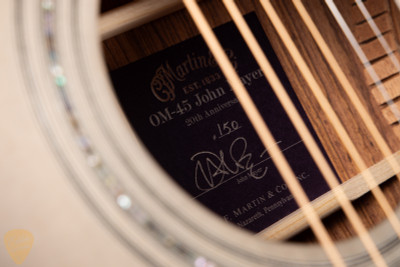 Martin Limited Edition OM-45 John Mayer 20th Anniversary #150 Acoustic Guitar in Platinum Gray Burst