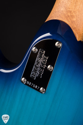 Ernie Ball Music Man Steve Morse Signature Morse Blue Burst Electric Guitar