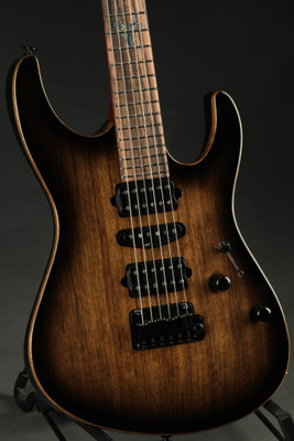 Suhr Modern Carve Top - Black Limba/Black Burst #29899