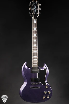 Gibson Custom Shop Made 2 Measure SG Custom Gloss Purple Sparkle Electric Guitar