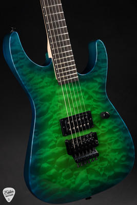 Jackson Custom Shop Masterbuilt USA Dinky Green Blue Burst Electric Guitar
