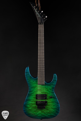 Jackson Custom Shop Masterbuilt USA Dinky Green Blue Burst Electric Guitar