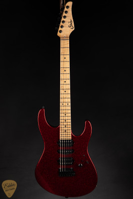 Suhr Eddie’s Guitars Exclusive Roasted Modern Red Sparkle electric guitar