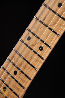 Suhr Eddie’s Guitars Exclusive Roasted Modern Red Sparkle electric guitar