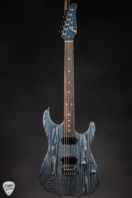Tom Anderson Pro Am Electric Guitar in Mystichrome with Silver Dog Hair