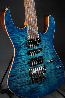 Suhr Eddie's Guitars Exclusive Roasted Modern - Aqua Blue Burst #JS1Q3H