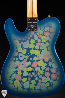 Fender Custom Shop Limited Edition 50s Tele Thinline Relic Aged Blue Flower electric guitar