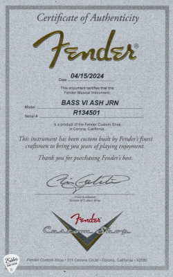 Fender Custom Shop Journeyman Relic® Bass VI tahitian coral electric guitars