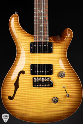 Paul Reed Smith Eddie’s Wood Library Custom 24 Semi-Hollow Ash/Cocobolo Livingston Lemondrop Electric Guitar