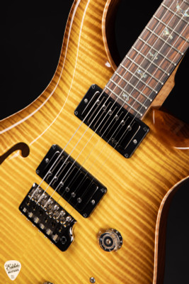 Paul Reed Smith Eddie’s Wood Library Custom 24 Semi-Hollow Ash/Cocobolo Livingston Lemondrop Electric Guitar
