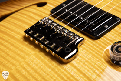 Paul Reed Smith Eddie’s Wood Library Custom 24 Semi-Hollow Ash/Cocobolo Livingston Lemondrop Electric Guitar