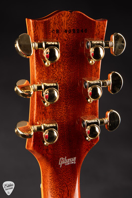 Gibson Custom Shop Made 2 Measure Les Paul Custom Figured Orange Widow 9.11 #CS402246 Electric Guitar