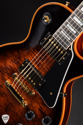 Gibson Custom Shop Made 2 Measure Les Paul Custom Figured Orange Widow 9.11 #CS402246 Electric Guitar