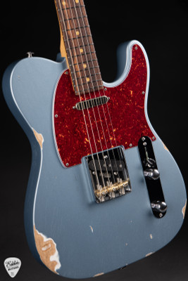Suhr Eddie's Guitars Exclusive Roasted Classic T Antique Electric Guitar in Ice Blue Metallic