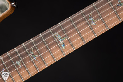 Paul Reed Smith Eddie’s Guitars Wood Library Modern Eagle V Brazilian Electric Guitar in Trampas Green Satin