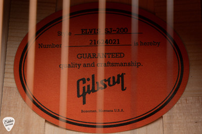 Gibson Elvis SJ-200 Ebony 5.3 #21624021 Acoustic Guitar