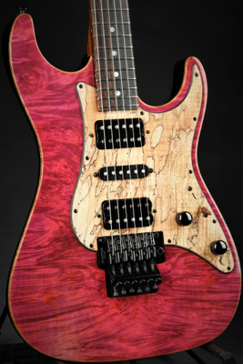 Suhr Standard Waterfall Burl Maple/African Okoume - Pink Algae #JS6Y9D
