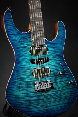 Suhr Eddie's Guitars Exclusive Roasted Modern - Aqua Blue Burst #JS1N2M