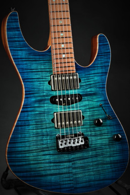 Suhr Eddie's Guitars Exclusive Roasted Modern - Aqua Blue Burst #JS4A3M