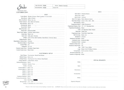 Suhr Eddie’s Guitars Exclusive Modern Antique Roasted Electric Guitar in Burgundy Mist