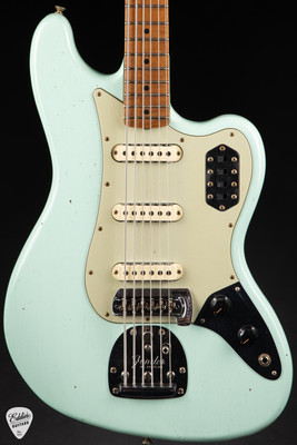 Fender Custom Shop Journeyman Relic® Bass VI - Surf Green Bass Guitar