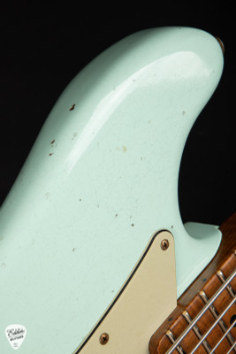 Fender Custom Shop Journeyman Relic® Bass VI - Surf Green Bass Guitar