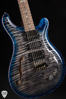 Paul Reed Smith Eddie's Guitars Wood Library Special Semi Hollow Charcoal Blue Burst/Brazilian Fretboard electric guitar