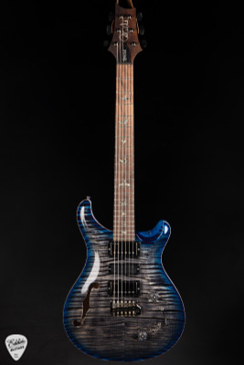 Paul Reed Smith Eddie's Guitars Wood Library Special Semi Hollow Charcoal Blue Burst/Brazilian Fretboard electric guitar