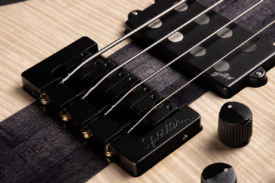 Spector NS-2X 4 String Neck Thru Bass Guitar in Black & White