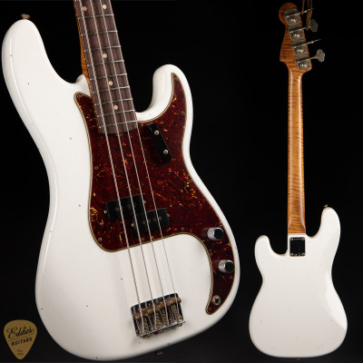 Fender Custom Shop 1959 Precision Bass Journeyman Bass Guitar in Olympic White