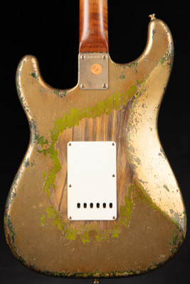 Fender Custom Shop Master Built 1959 Stratocaster Heavy Relic Aztec Gold Over Green Burst/2024 Autumn Winter Dealer Event