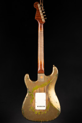 Fender Custom Shop Master Built 1959 Stratocaster Heavy Relic Aztec Gold Over Green Burst/2024 Autumn Winter Dealer Event