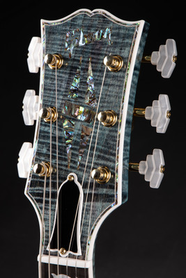 Gibson Custom Shop PSL Les Paul Ultima 5A “Tree of Life” Nordic Blue electric guitar