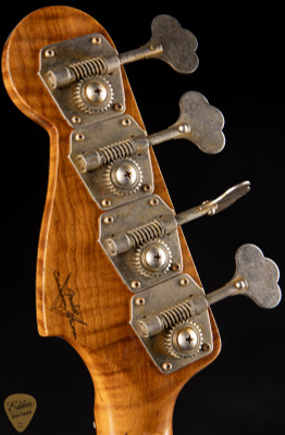 Fender Custom Shop 64 Precision Bass Heavy Relic P/J Bass Guitar in Inca Silver