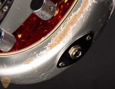 Fender Custom Shop 64 Precision Bass Heavy Relic P/J Bass Guitar in Inca Silver