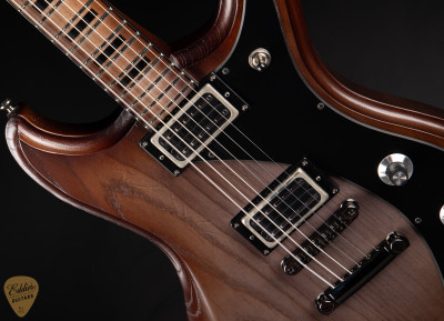 Dunable Gnarwhal Baritone Electric Guitar in Light Brown Charcoal Burst