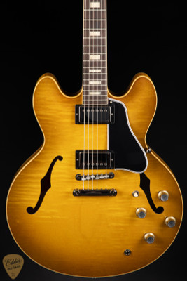 Gibson Custom Shop PSL ’64 ES-335 Figured Reissue Gloss Green Lemon electric guitar