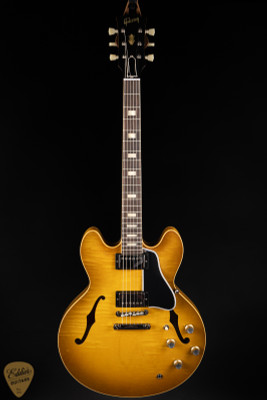Gibson Custom Shop PSL ’64 ES-335 Figured Reissue Gloss Green Lemon electric guitar