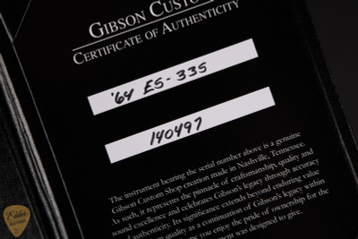 Gibson Custom Shop PSL ’64 ES-335 Figured Reissue Gloss Green Lemon electric guitar