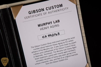 Gibson Custom Shop PSL Murphy Lab Les Paul Custom Heavy Aged Heather Mist Poly Electric Guitar