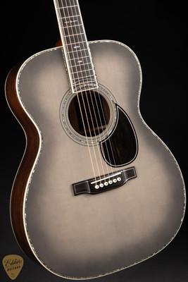 Martin Limited Edition OM-45 John Mayer 20th Anniversary #46 Platinum Gray Burst acoustic guitars
