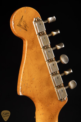 Fender Custom Shop Masterbuilt Jazzmaster Heavy Relic Electric Guitar in Super Faded Burgundy Mist Metallic