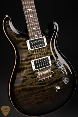 Paul Reed Smith Eddie’s Guitars Wood Library Custom 24-08 Torrefied Maple Neck Electric Guitar in Mash Green Burst