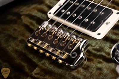Paul Reed Smith Eddie’s Guitars Wood Library Custom 24-08 Torrefied Maple Neck Electric Guitar in Mash Green Burst