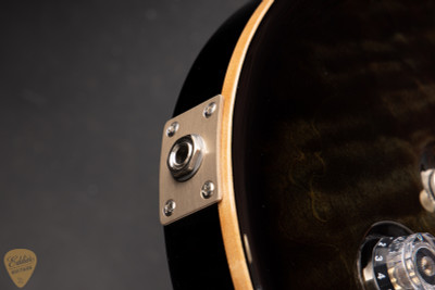 Paul Reed Smith Eddie’s Guitars Wood Library Custom 24-08 Torrefied Maple Neck Electric Guitar in Mash Green Burst