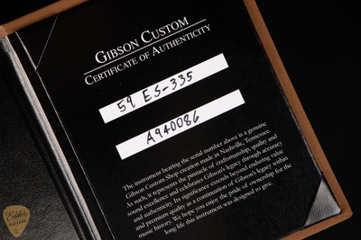 Gibson Custom Shop Made 2 Measure 1959 ES-335 Reissue Gloss Brunswick Blue electric guitars