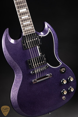 Gibson Custom Shop Made 2 Measure SG Custom Gloss Purple Sparkle electric guitars