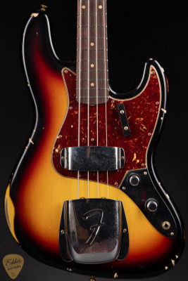 Fender Custom Shop LTD 1960 Jazz Bass Relic 3-Color Sunburst Bass Guitar